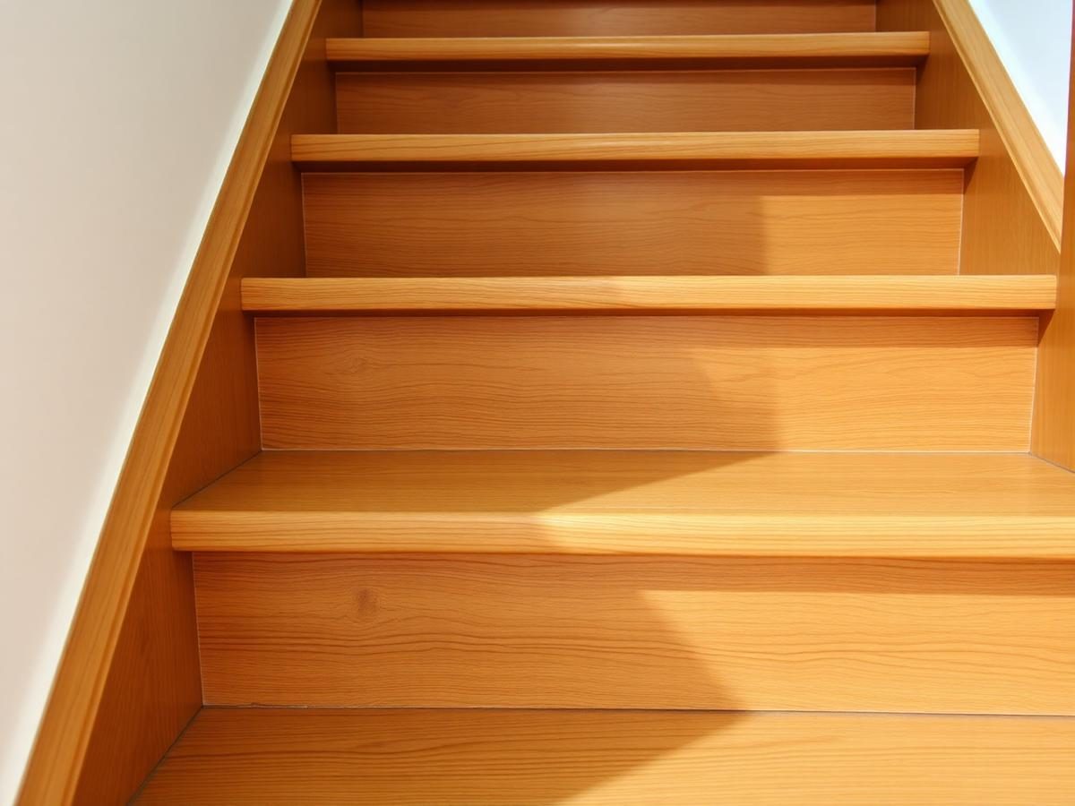Sanierte Holztreppe mit geölten Eichenstufen